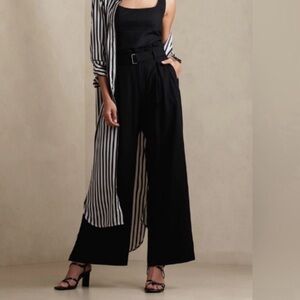 Banana black linen blend pant. Like new